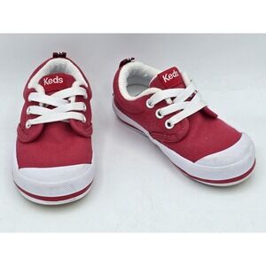 Keds Graham size 6.5 M classic sneaker canvas Red lace Cap toe